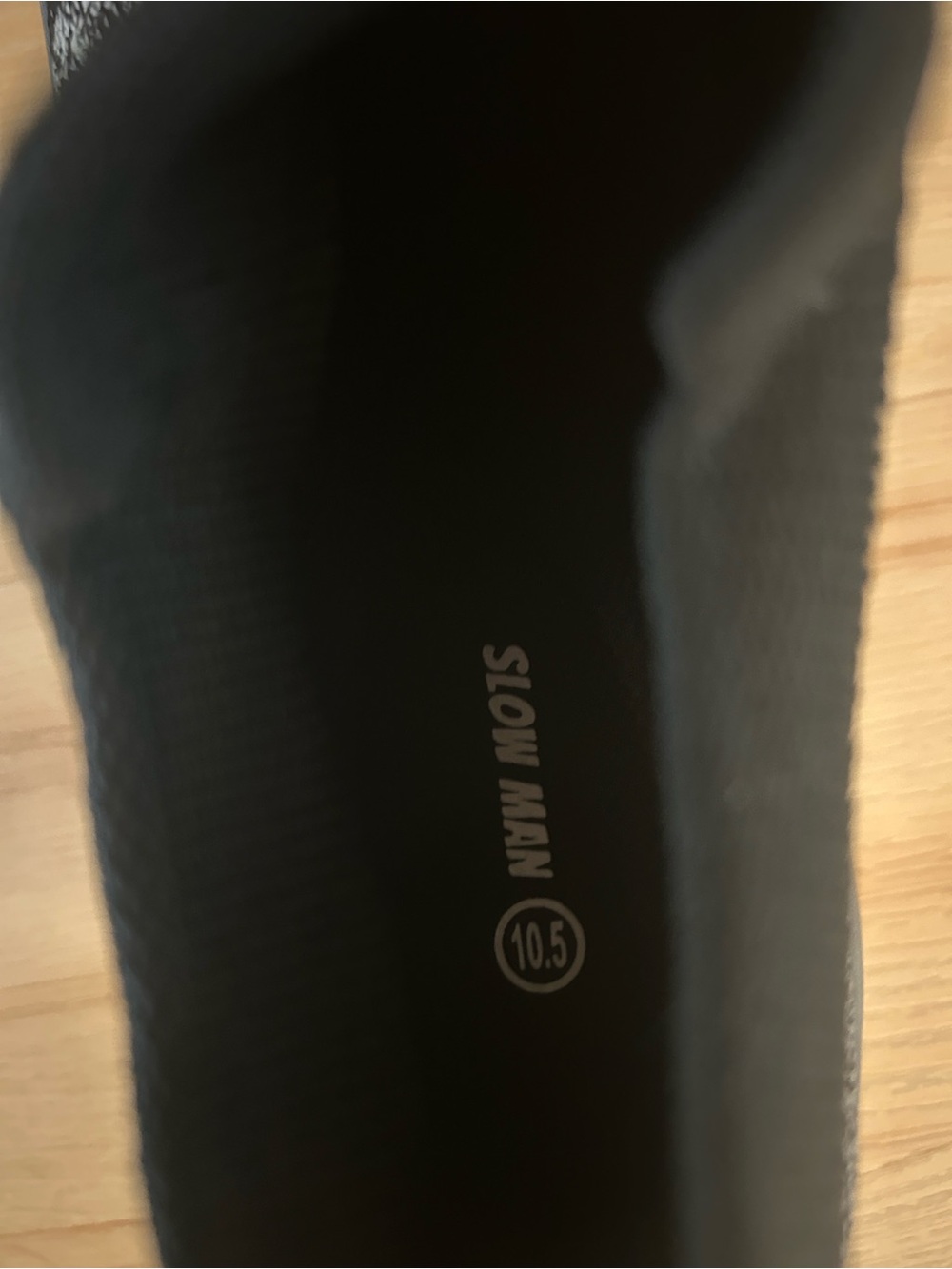 Black & White Knit Slip-On Walking Booties - Picture 3 of 3